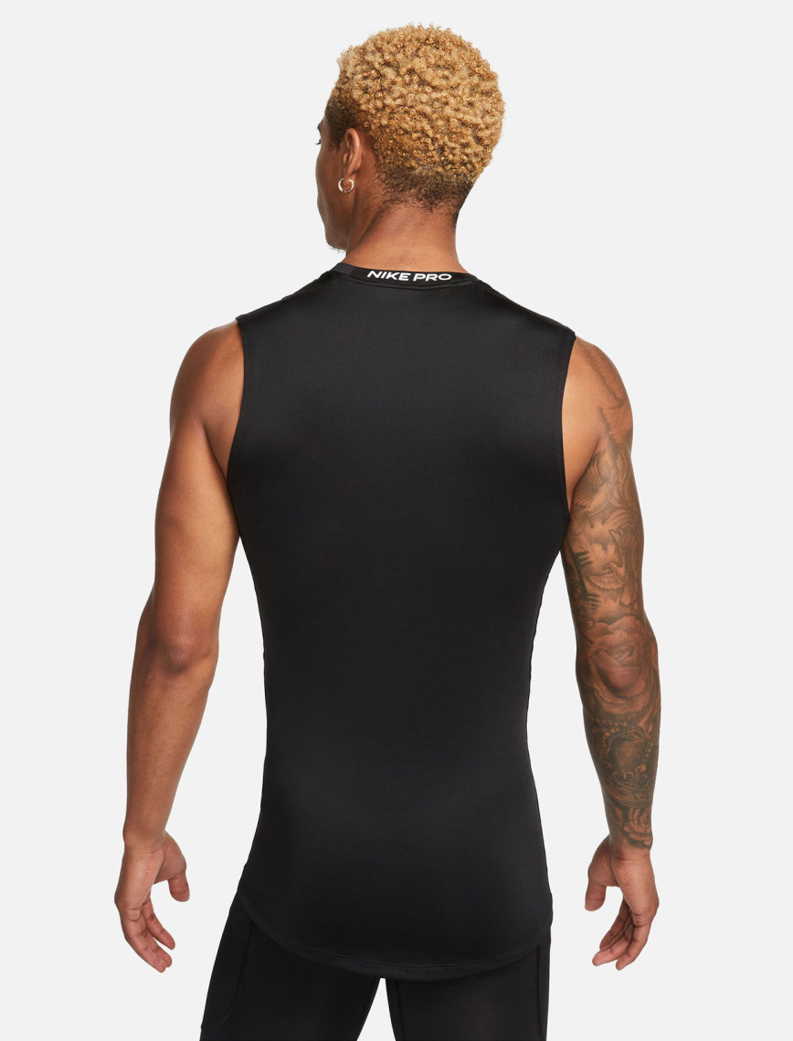 Nike Pro Dri-Fit Erkek Siyah Kolsuz T-Shirt Nike Pro Dri-Fit Erkek Siyah Kolsuz T-Shirt