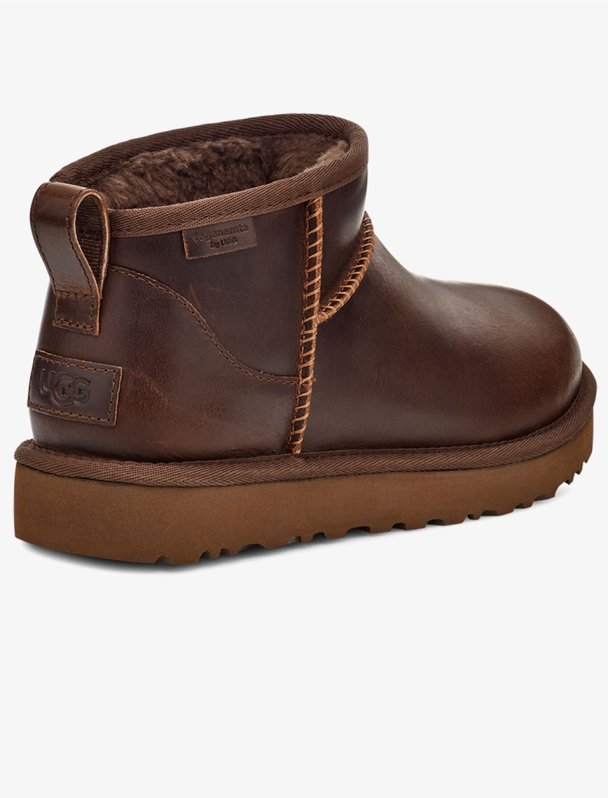 UGG Classic Ultra Mini Lthr Regen Kadın Kahverengi Bot UGG Classic Ultra Mini Lthr Regen Kadın Kahverengi Bot
