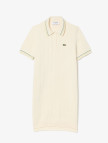 Lacoste Kadın Regular Fit Kısa Kollu Polo Yaka Krem Elbise Lacoste Kadın Regular Fit Kısa Kollu Polo Yaka Krem Elbise