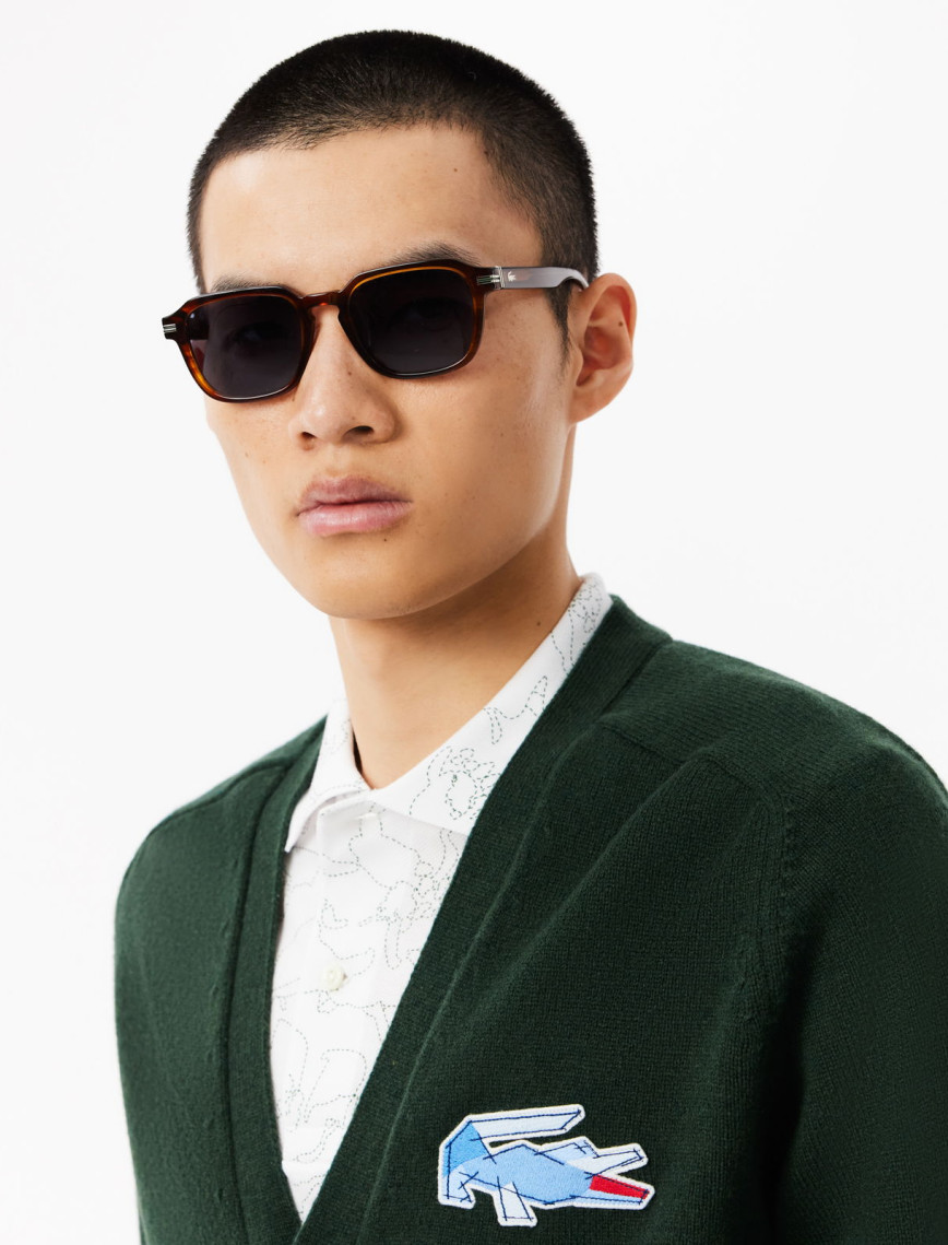 Lacoste Erkek Classic Fit V Yaka Yün Koyu Yeşil Hırka Lacoste Erkek Classic Fit V Yaka Yün Koyu Yeşil Hırka