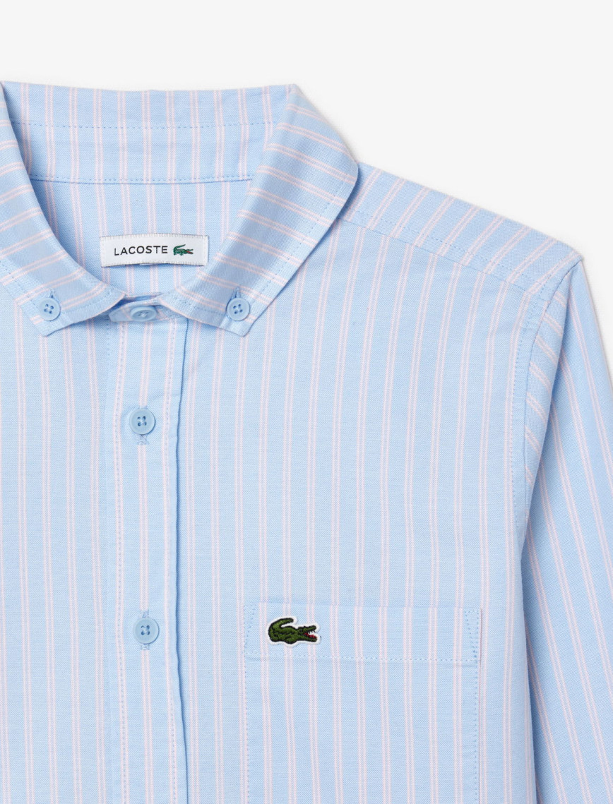 Lacoste Çocuk Çizgili Mavi Gömlek Lacoste Çocuk Çizgili Mavi Gömlek