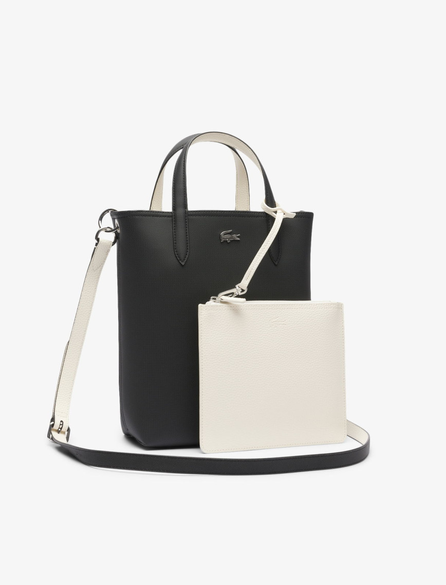 Lacoste Anna Kadın Çift Taraflı Siyah Omuz Çantası Lacoste Anna Kadın Çift Taraflı Siyah Omuz Çantası