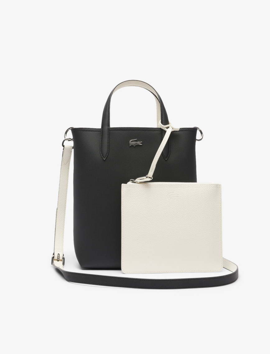 Lacoste Anna Kadın Çift Taraflı Siyah Omuz Çantası Lacoste Anna Kadın Çift Taraflı Siyah Omuz Çantası