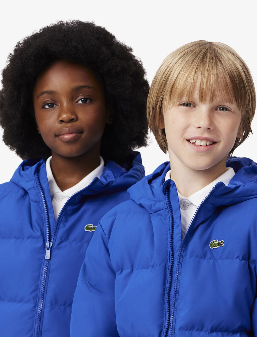 Lacoste Çocuk Kapüşonlu Mavi Şişme Mont Lacoste Çocuk Kapüşonlu Mavi Şişme Mont