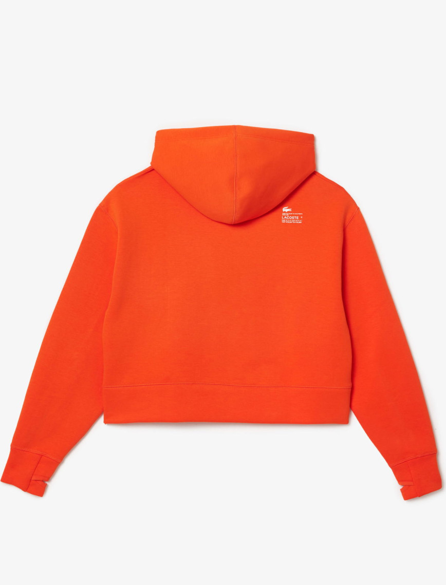 Lacoste Kadın Relaxed Fit Kapüşonlu Turuncu Sweatshirt Lacoste Kadın Relaxed Fit Kapüşonlu Turuncu Sweatshirt