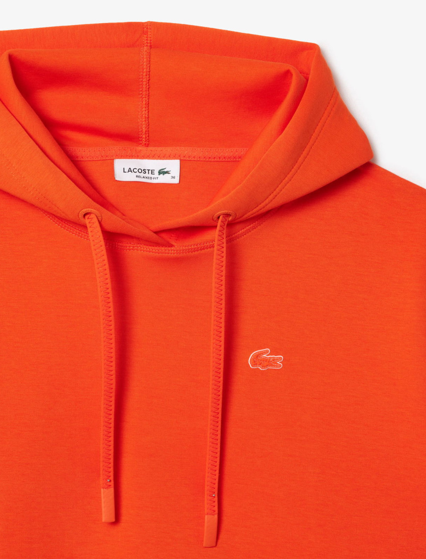 Lacoste Kadın Relaxed Fit Kapüşonlu Turuncu Sweatshirt Lacoste Kadın Relaxed Fit Kapüşonlu Turuncu Sweatshirt