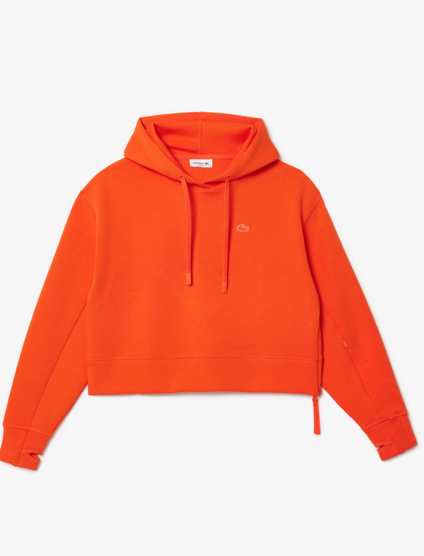 Lacoste Kadın Relaxed Fit Kapüşonlu Turuncu Sweatshirt Lacoste Kadın Relaxed Fit Kapüşonlu Turuncu Sweatshirt