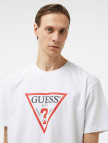 Guess Iconic Organic Heavy Jersey 205 Erkek Beyaz T-Shirt Guess Iconic Organic Heavy Jersey 205 Erkek Beyaz T-Shirt