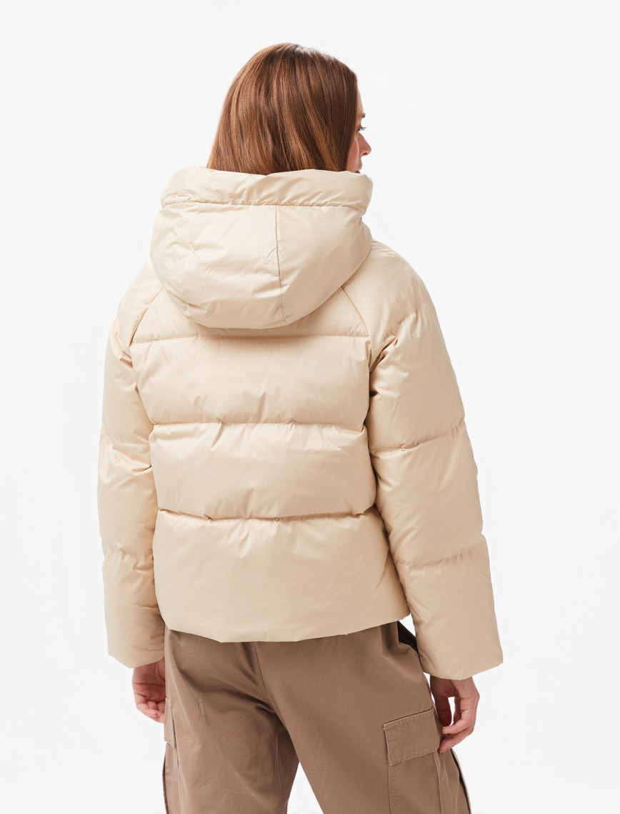 Converse Kadın Kapüşonlu Krem Şişme Mont Converse Kadın Kapüşonlu Krem Şişme Mont