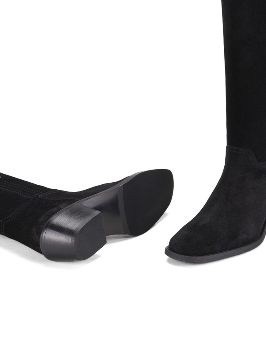 Kadın Siyah Süet Çizme Kadın Siyah Süet Çizme