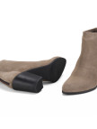 Kadın Vizon Fermuarlı Topuklu Süet Bot Kadın Vizon Fermuarlı Topuklu Süet Bot
