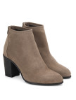 Kadın Vizon Fermuarlı Topuklu Süet Bot Kadın Vizon Fermuarlı Topuklu Süet Bot