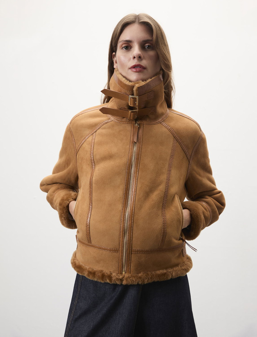 Tinora Kahve Kürk Ceket Tinora Kahve Kürk Ceket