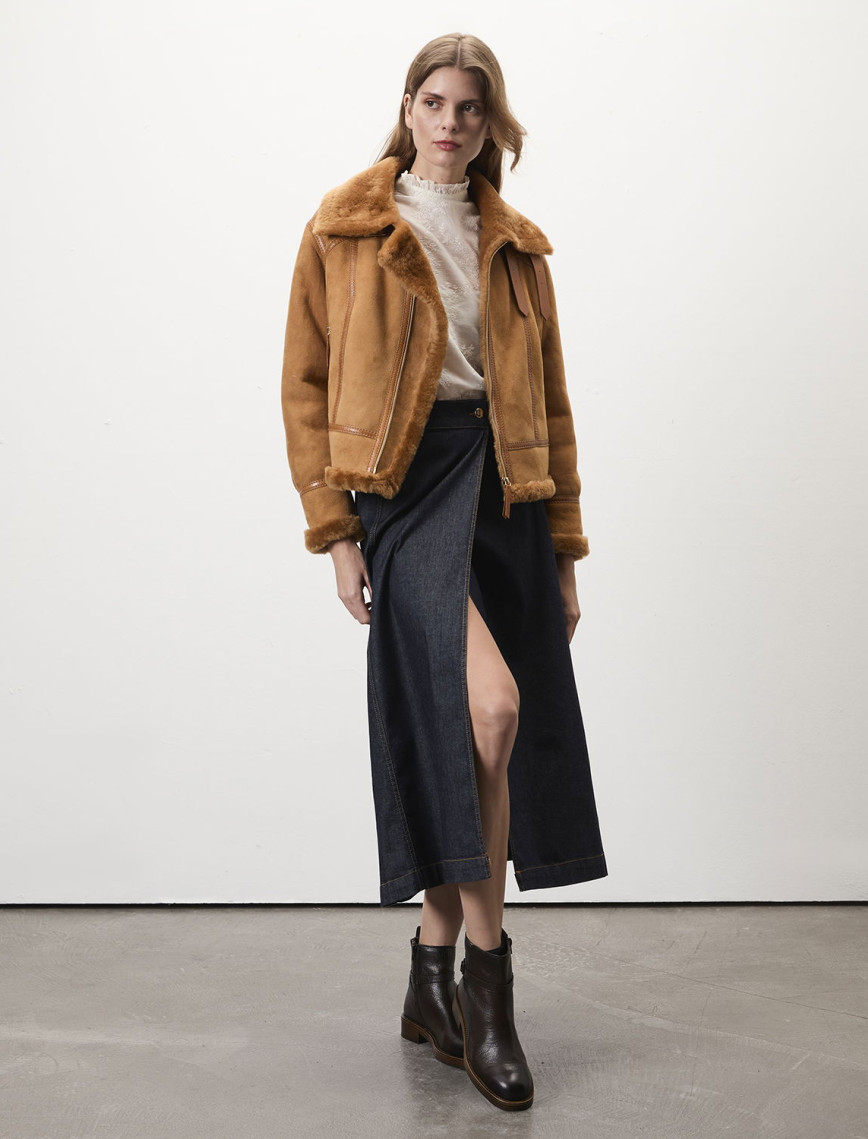 Tinora Kahve Kürk Ceket Tinora Kahve Kürk Ceket