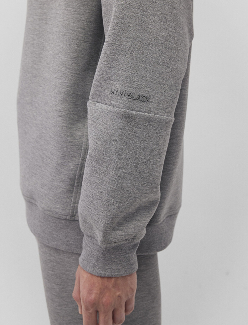 Mavi Bisiklet Yaka Gri Basic Sweatshirt 0S10295-80018 Mavi Bisiklet Yaka Gri Basic Sweatshirt 0S10295-80018