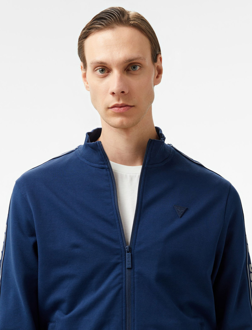 Guess Guess Full Zip Erkek Lacivert Sweatshirt Guess Guess Full Zip Erkek Lacivert Sweatshirt