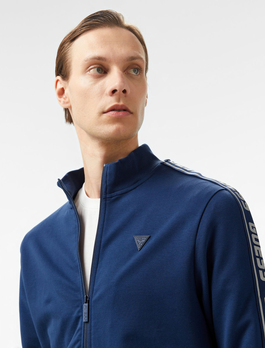 Guess Guess Full Zip Erkek Lacivert Sweatshirt Guess Guess Full Zip Erkek Lacivert Sweatshirt