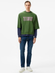 The Hundreds Layer Crewneck Erkek Yeşil Sweatshirt The Hundreds Layer Crewneck Erkek Yeşil Sweatshirt
