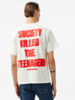 The Hundreds Society Kills Erkek Beyaz T-Shirt The Hundreds Society Kills Erkek Beyaz T-Shirt