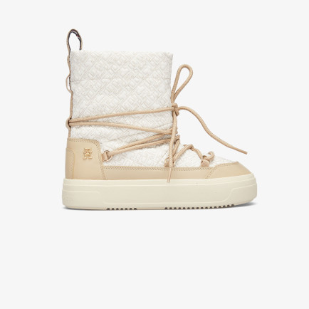 Tommy Hilfiger Lace-Up Monogram Kadın Bej Bot