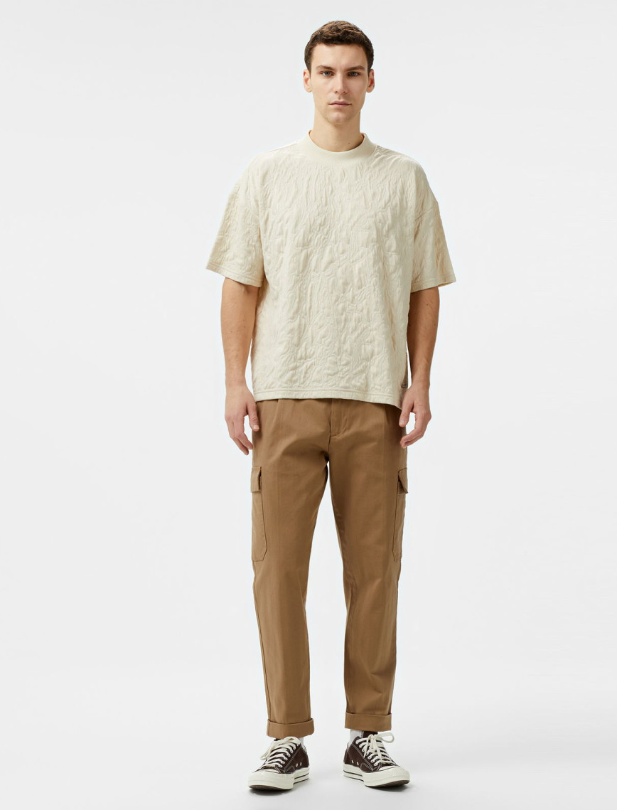 UNITED4 Classic Erkek Krem T-Shirt UNITED4 Classic Erkek Krem T-Shirt