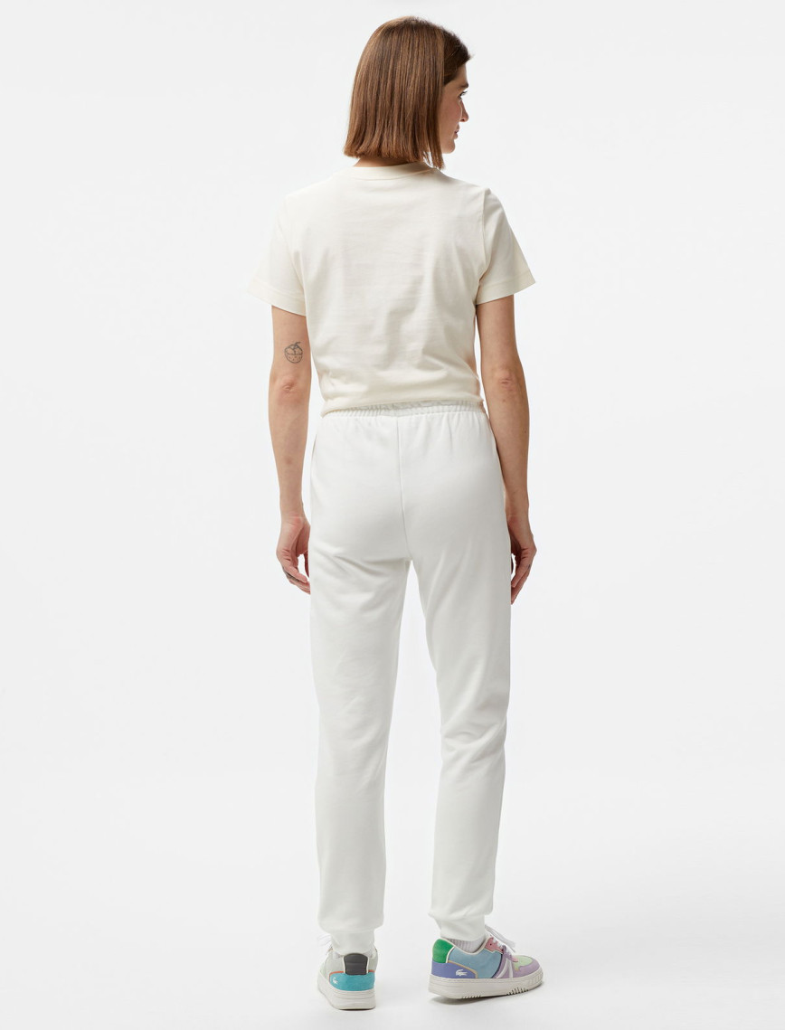 Lacoste Kadın Straight Fit Beyaz Eşofman Altı Lacoste Kadın Straight Fit Beyaz Eşofman Altı