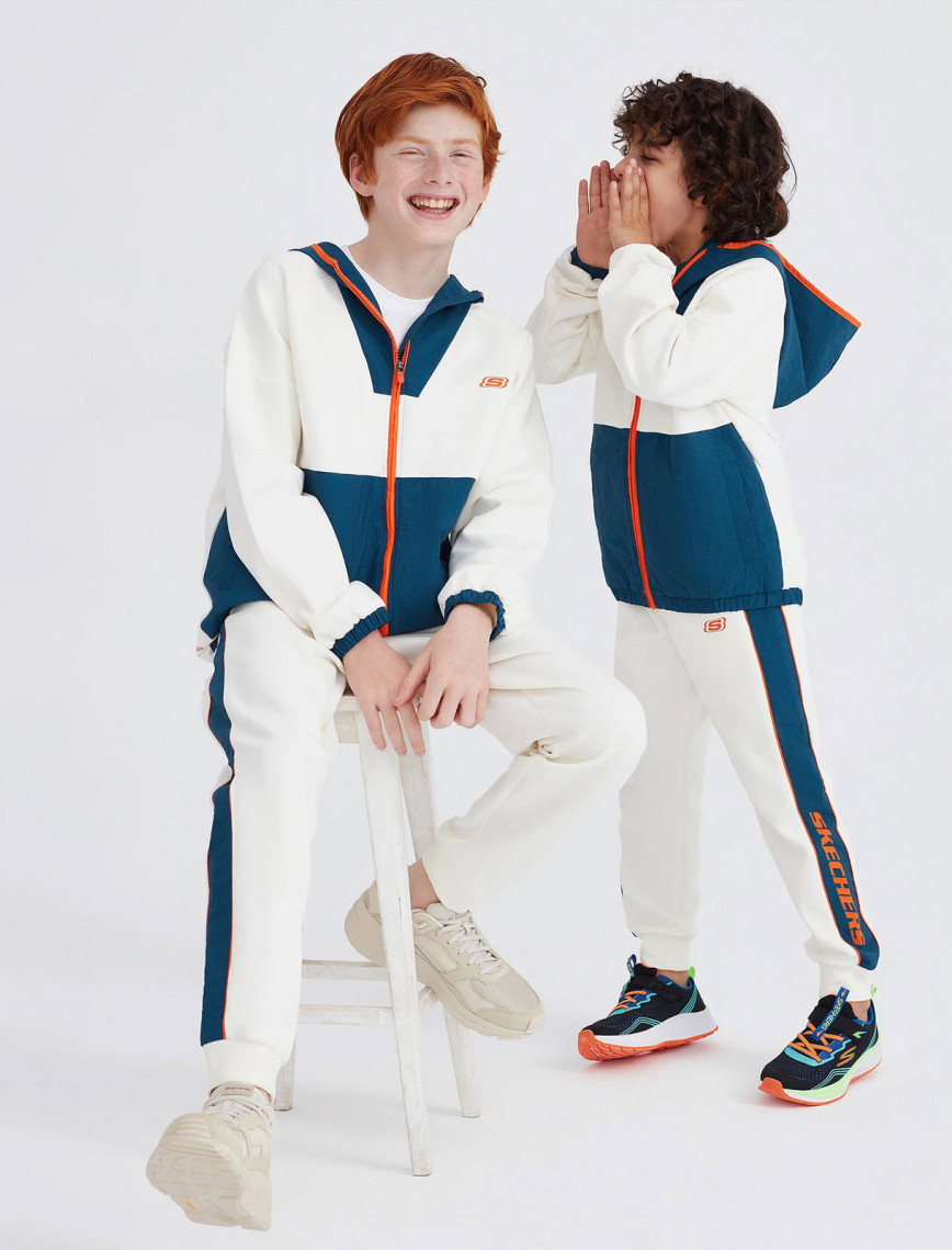 Skechers B Heavy Weight Fleece Jogger Çocuk Beyaz Eşofman Altı Skechers B Heavy Weight Fleece Jogger Çocuk Beyaz Eşofman Altı