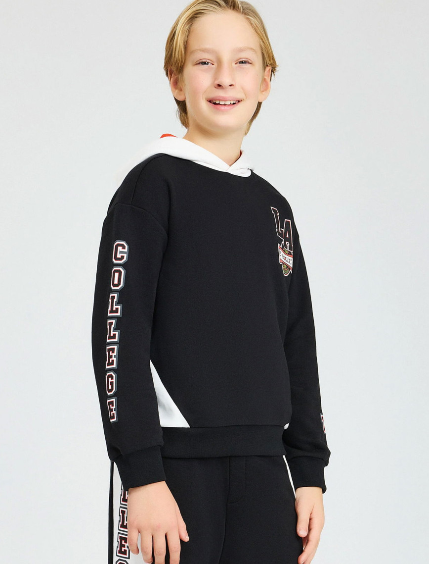 Skechers B Lw Fleece Çocuk Siyah Hoodie Skechers B Lw Fleece Çocuk Siyah Hoodie