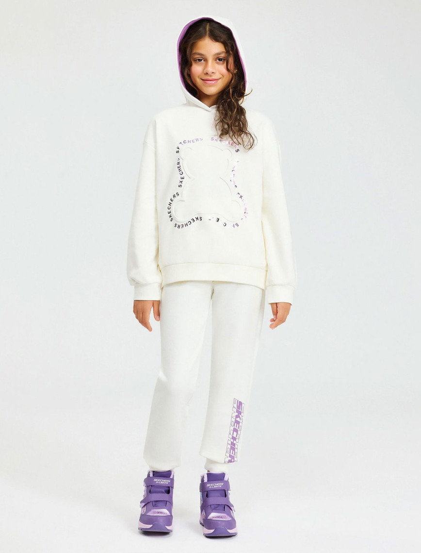 Skechers G 2Xi-Lock Loose Fit Sweatshirt Çocuk Beyaz Sweatshirt Skechers G 2Xi-Lock Loose Fit Sweatshirt Çocuk Beyaz Sweatshirt