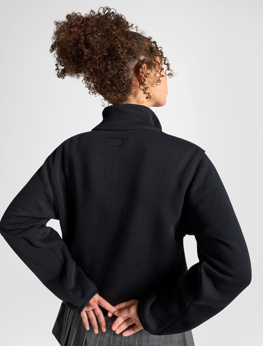 Converse Kadın Yarım Fermuarlı Siyah Sweatshirt Converse Kadın Yarım Fermuarlı Siyah Sweatshirt
