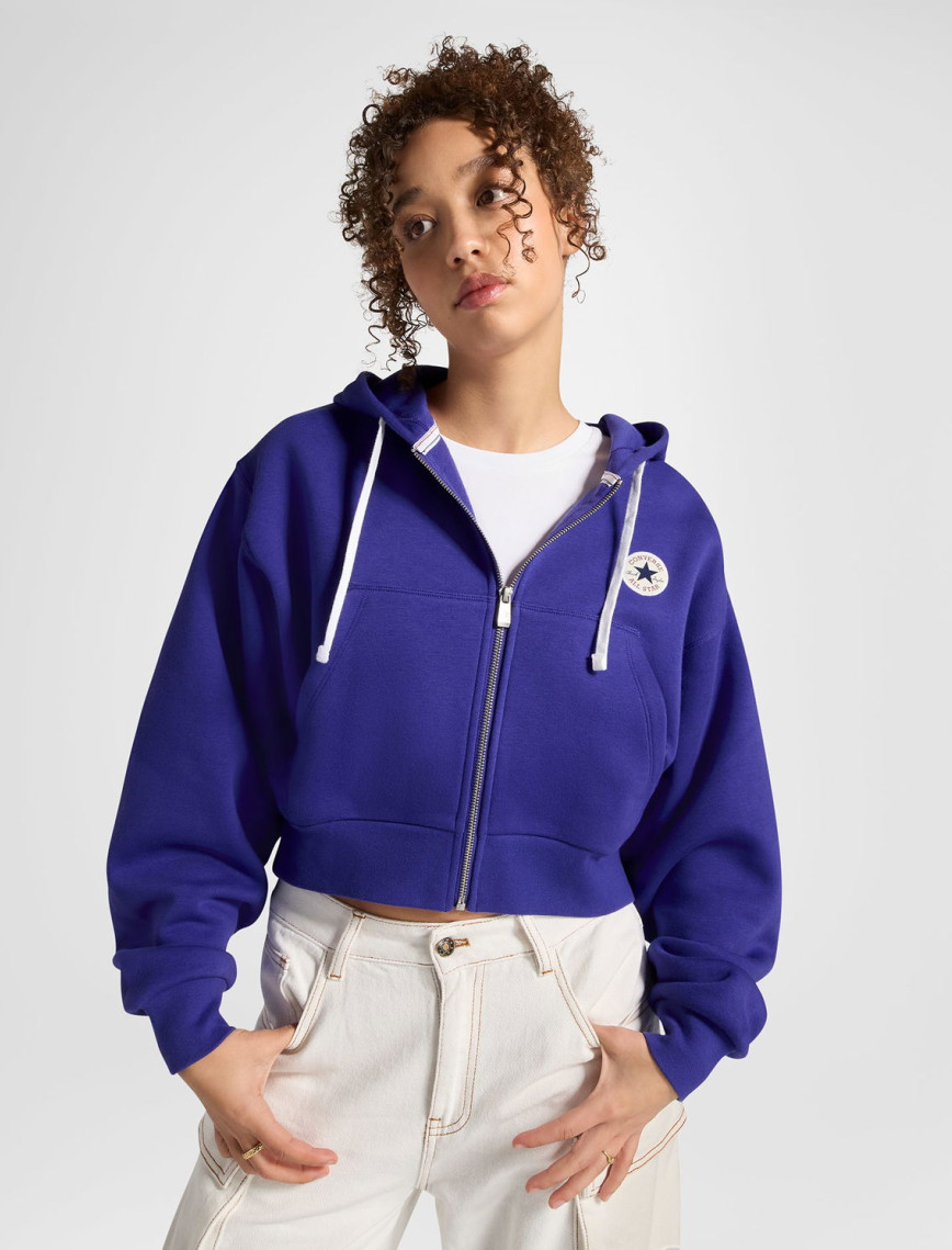 Converse Kadın Siyah Fermuarlı Hoodie Converse Kadın Siyah Fermuarlı Hoodie