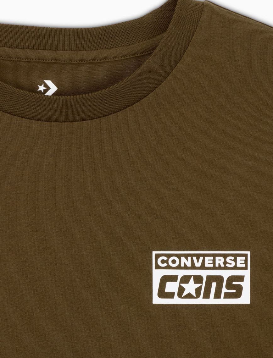 Converse Erkek Grafik Baskılı Yeşil T-Shirt Converse Erkek Grafik Baskılı Yeşil T-Shirt