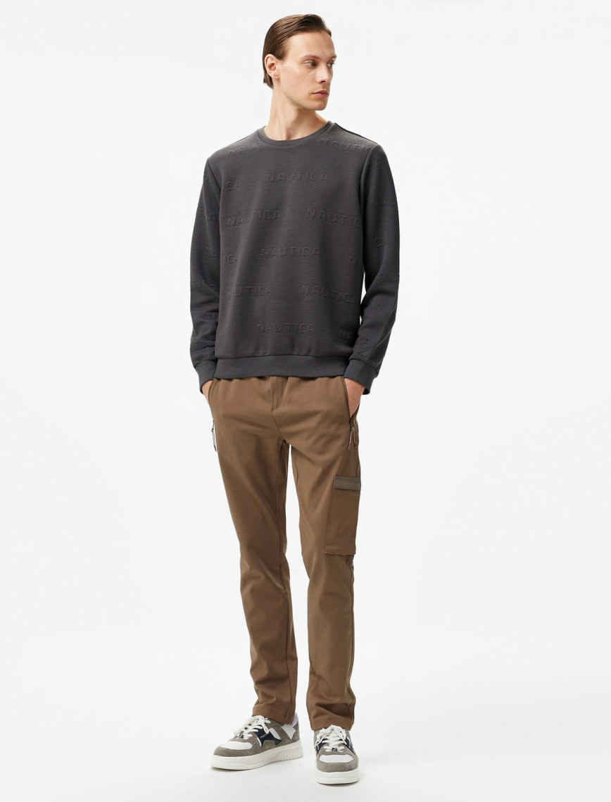 Nautica Erkek Gri Regular Fit Sweatshirt Nautica Erkek Gri Regular Fit Sweatshirt