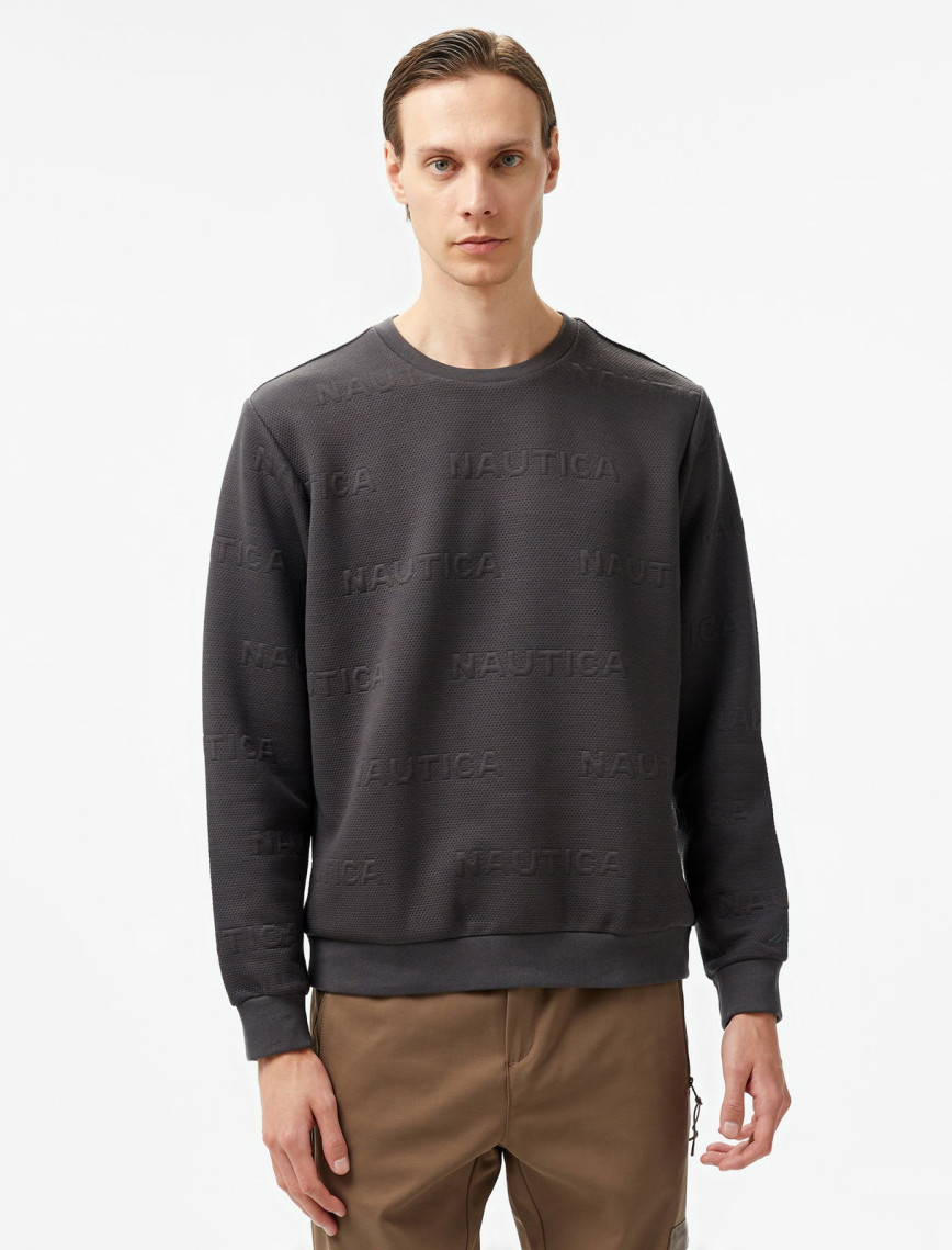 Nautica Erkek Gri Regular Fit Sweatshirt Nautica Erkek Gri Regular Fit Sweatshirt