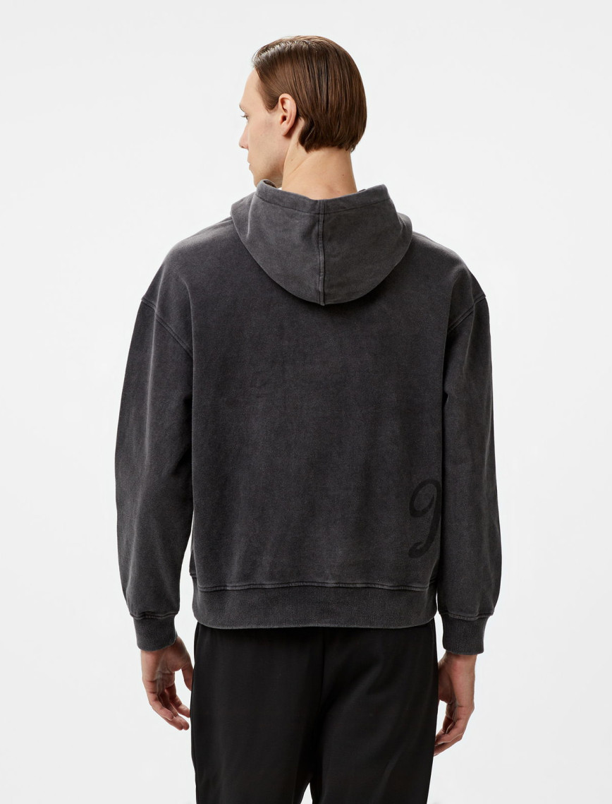 The Hundreds Washed Slant Pullover Erkek Siyah Sweatshirt The Hundreds Washed Slant Pullover Erkek Siyah Sweatshirt