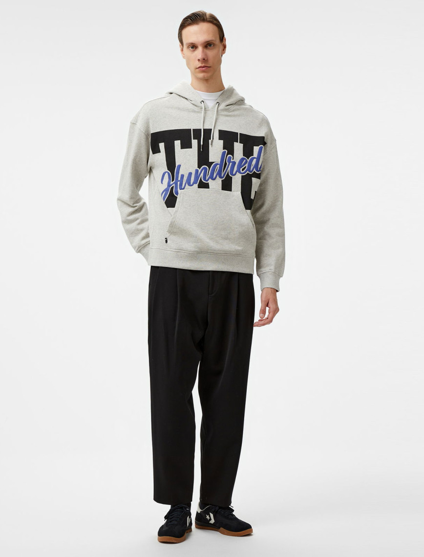 The Hundreds The Pullover Erkek Gri Sweatshirt The Hundreds The Pullover Erkek Gri Sweatshirt