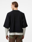 The Hundreds Layer Crewneck Erkek Siyah Sweatshirt The Hundreds Layer Crewneck Erkek Siyah Sweatshirt