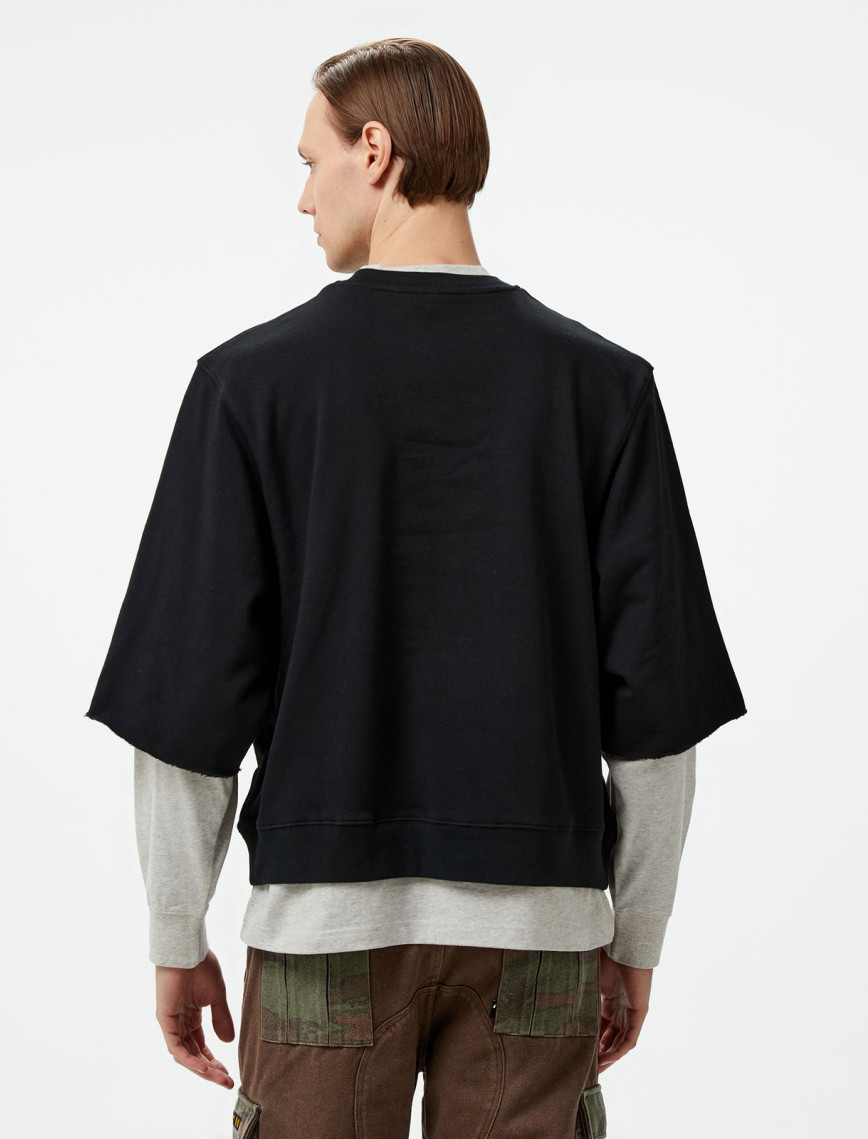 The Hundreds Layer Crewneck Erkek Siyah Sweatshirt The Hundreds Layer Crewneck Erkek Siyah Sweatshirt