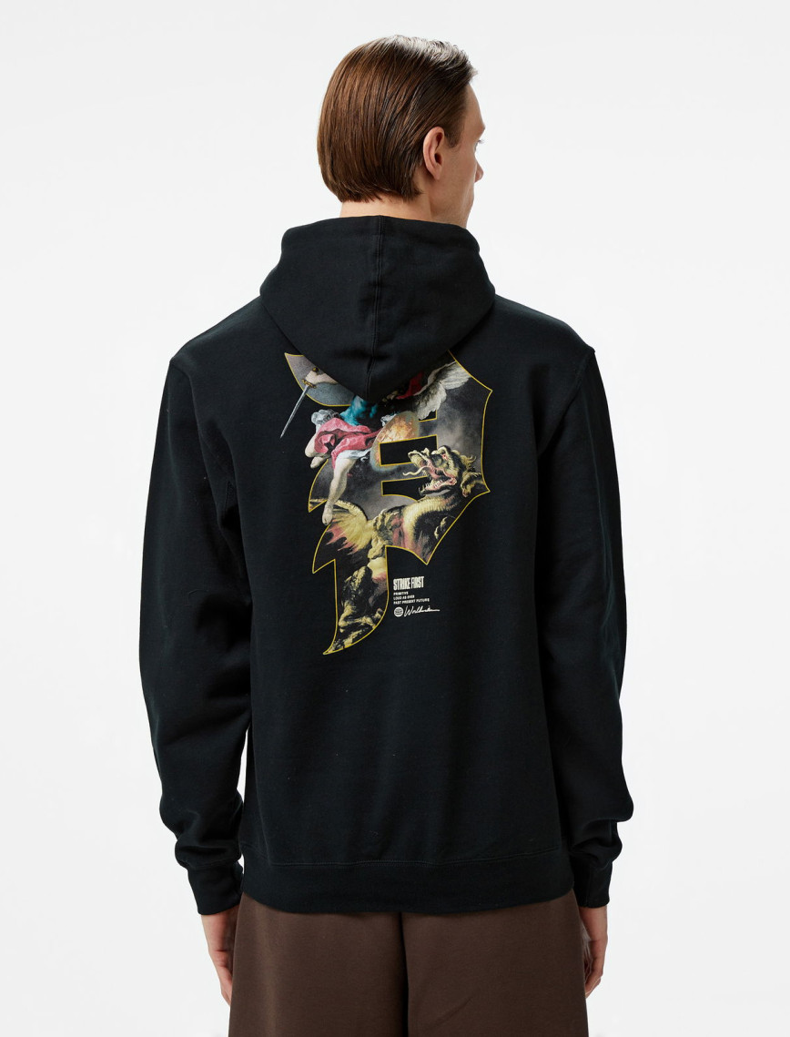 Primitive Courage Erkek Siyah Hoodie