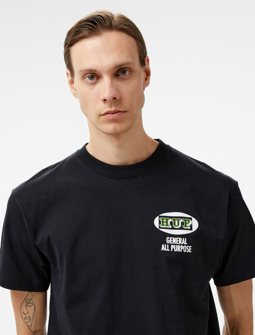 HUF All Purpose Erkek Siyah Tişört