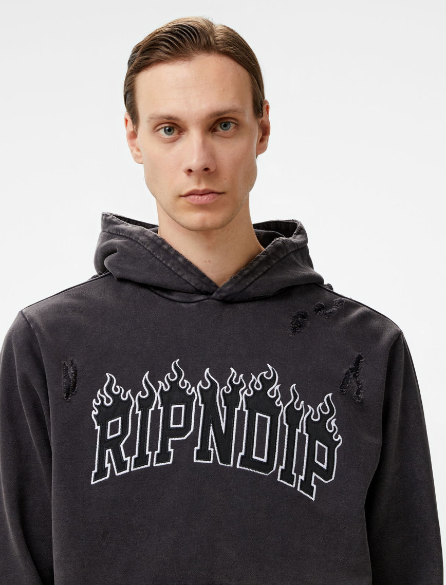 Ripndip Fire Spirit Erkek Siyah Sweatshirt Ripndip Fire Spirit Erkek Siyah Sweatshirt