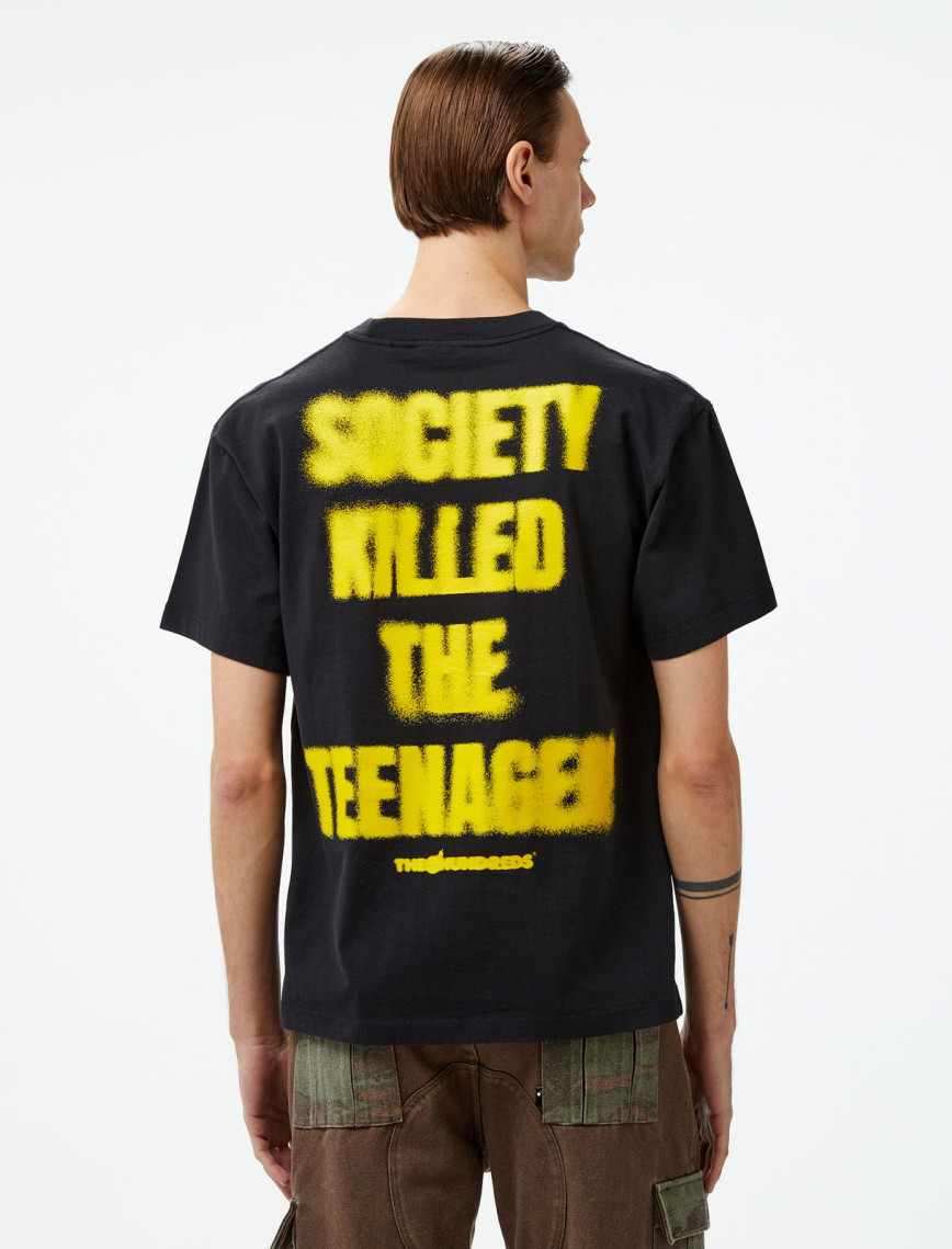 The Hundreds Society Kills Erkek Siyah T-Shirt The Hundreds Society Kills Erkek Siyah T-Shirt