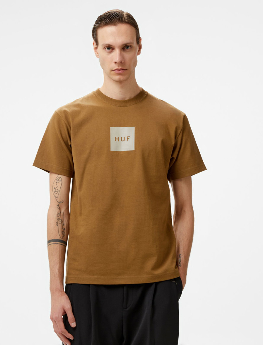 HUF Set Box S/S Erkek Kahverengi T-Shirt HUF Set Box S/S Erkek Kahverengi T-Shirt