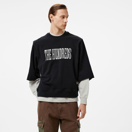 The Hundreds Layer Crewneck Erkek Siyah Sweatshirt The Hundreds Layer Crewneck Erkek Siyah Sweatshirt