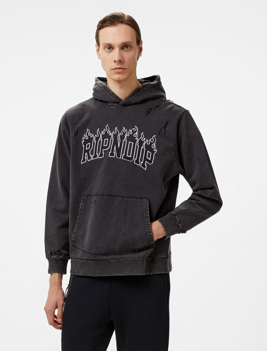 Ripndip Fire Spirit Erkek Siyah Sweatshirt Ripndip Fire Spirit Erkek Siyah Sweatshirt