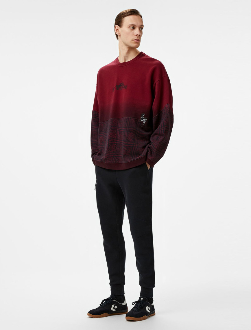 Les Benjamins 006 Erkek Bordo Sweatshirt Les Benjamins 006 Erkek Bordo Sweatshirt