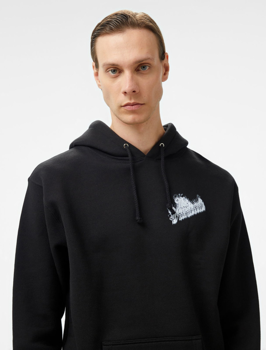 The Hundreds Blurred Slant Pullover Erkek Siyah Sweatshirt The Hundreds Blurred Slant Pullover Erkek Siyah Sweatshirt