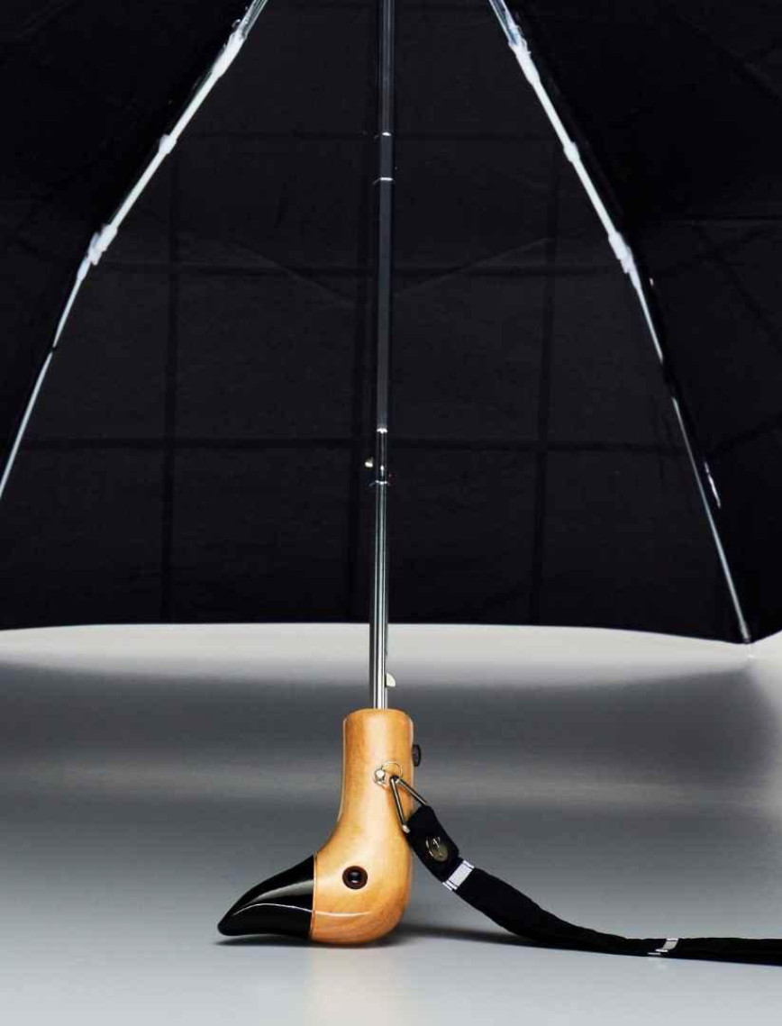 Original Duckhead Duck Kompakt Şemsiye Black Grid Original Duckhead Duck Kompakt Şemsiye Black Grid