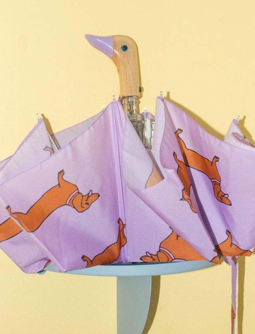 Original Duckhead Duck Kompakt Şemsiye Dachshund Purple Original Duckhead Duck Kompakt Şemsiye Dachshund Purple