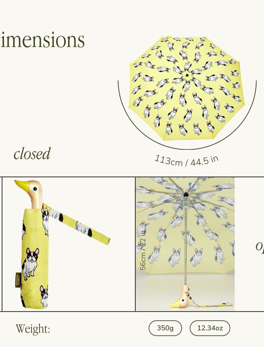 Original Duckhead Duck Kompakt Şemsiye Bulldog Yellow Original Duckhead Duck Kompakt Şemsiye Bulldog Yellow